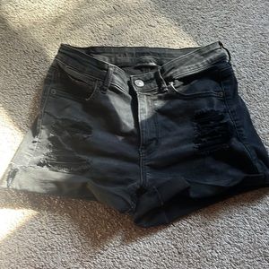 Black American Eagle jean shorts